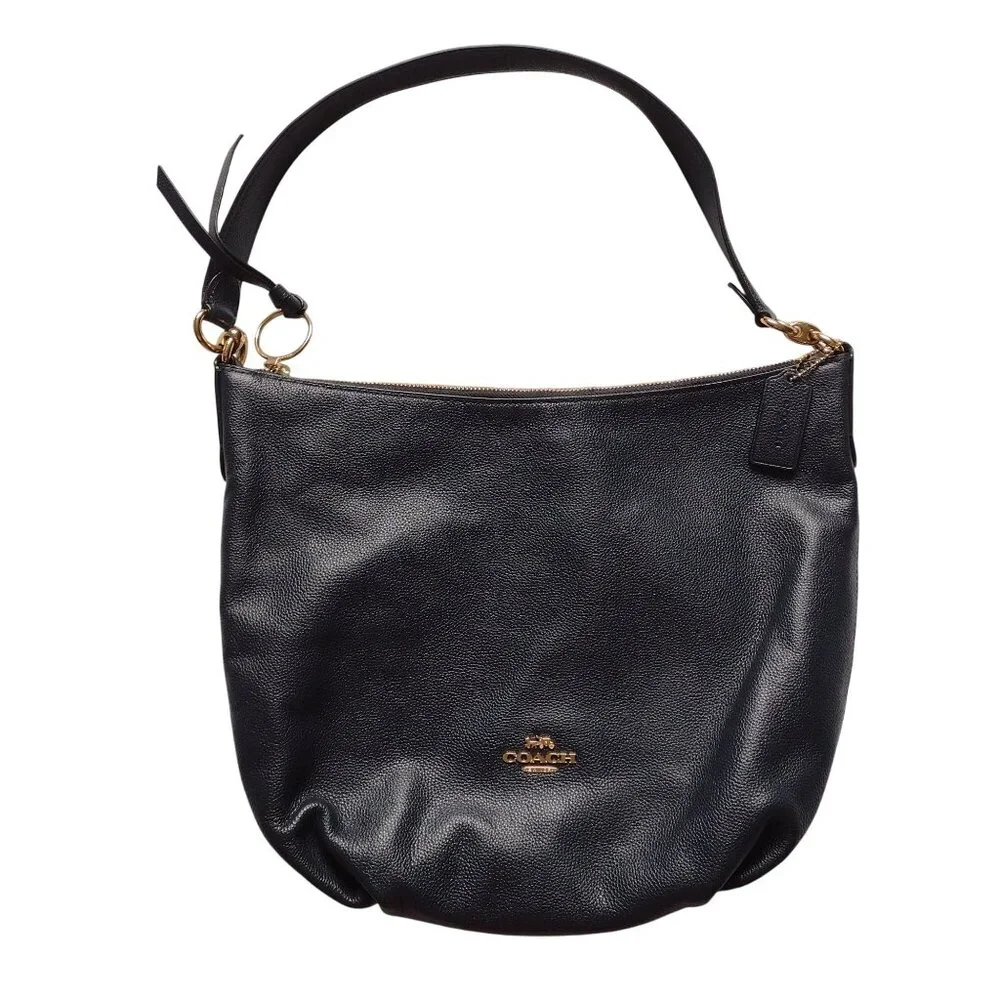 Coach Chelsea Hobo Bag in Navy Pebbled Leather High Quality Purse - Picture 11 of 11